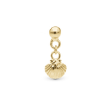 Christina jewelry & watches - Ørestik, forgyldt sølv, Dangling Clam shell - Model: 671-G114DShell