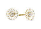 Christina jewelry & watches - Marguerite 8mm, ørestikker forgyldt med zirkoner- Model: 671-G123