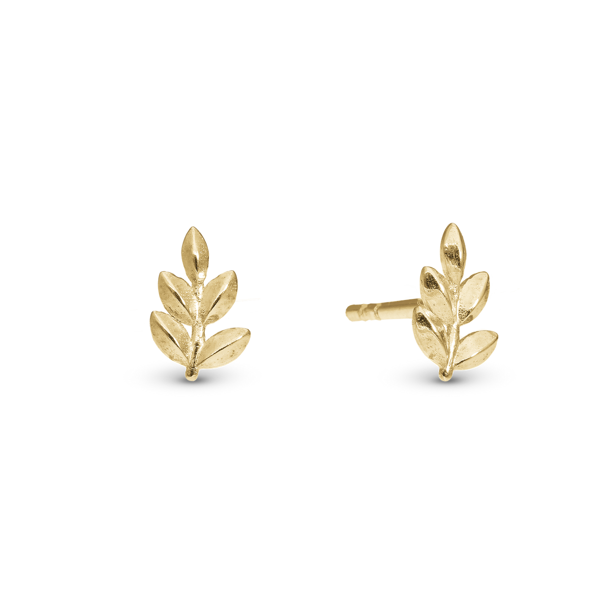 Christina Oak Leaf ørestikker i forgyldt sølv – model 671-G135