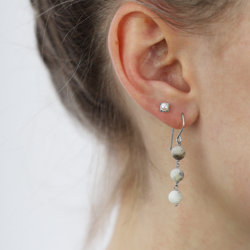 Christina Pearls ørestikker i sølv – model 671-S81 – billede 2