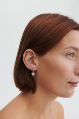 Pernille Corydon - Forgyldt sølv Ocean heart øreringe - Model: E-387-GP