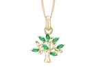 Christina jewelry Green Family Tree, forgyldt vedhæng med zirkoner - Model: 680-G119