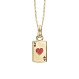 Christina jewelry - Ace of Hearts, forgyldt vedhæng - Model: 680-G120