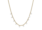 Christina Jewelry - Dangling Pearls, forgyldt halskæde med ferskvandsperler - Model: 680-G126