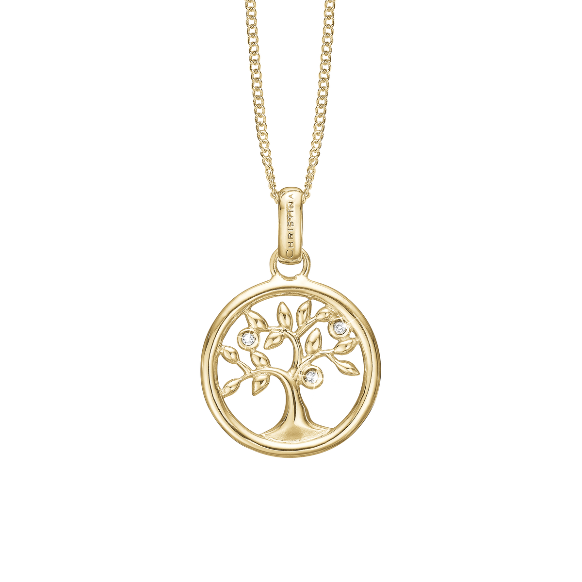 Christina Tree of Life vedhæng i forgyldt sølv – model 680-G47 – billede 3