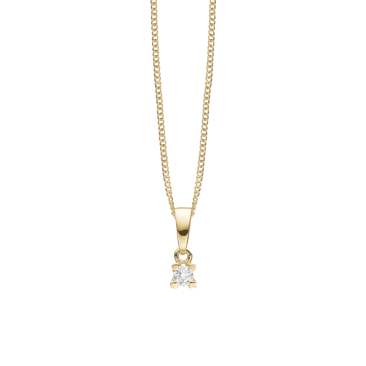 Christina Labgrown Diamond 0,10CT vedhæng i forgyldt sølv – model 680-G64 – billede 4