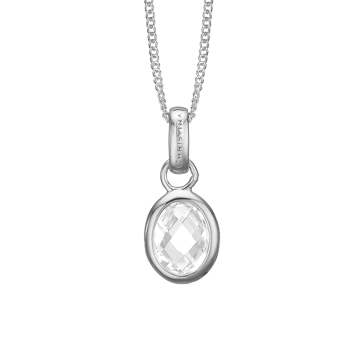 Christina Crystal Dream vedhæng i sølv – model 680-S14WHITE – billede 2