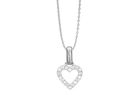 Christina jewelry - Vedhæng, sølv, Shimmery Heart - Model: 680-S150