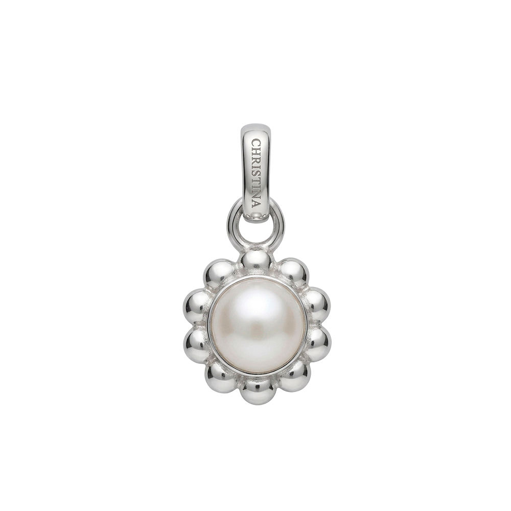 Christina Jewelry - Flower Pearl vedhæng, sølv - Model: 680-S176