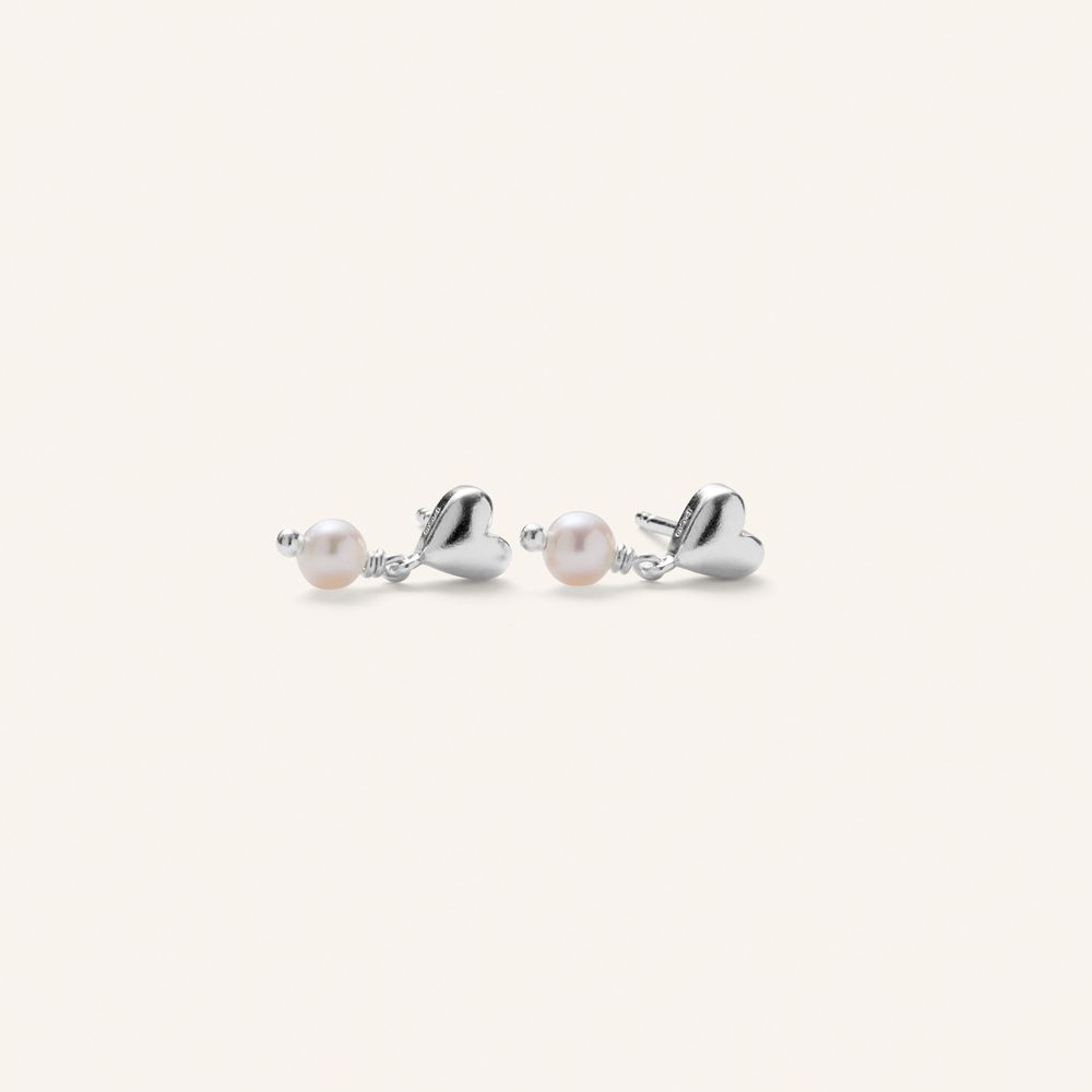 Pernille Corydon - Sølv white Adore 13mm øreringe - Model: E-507-S