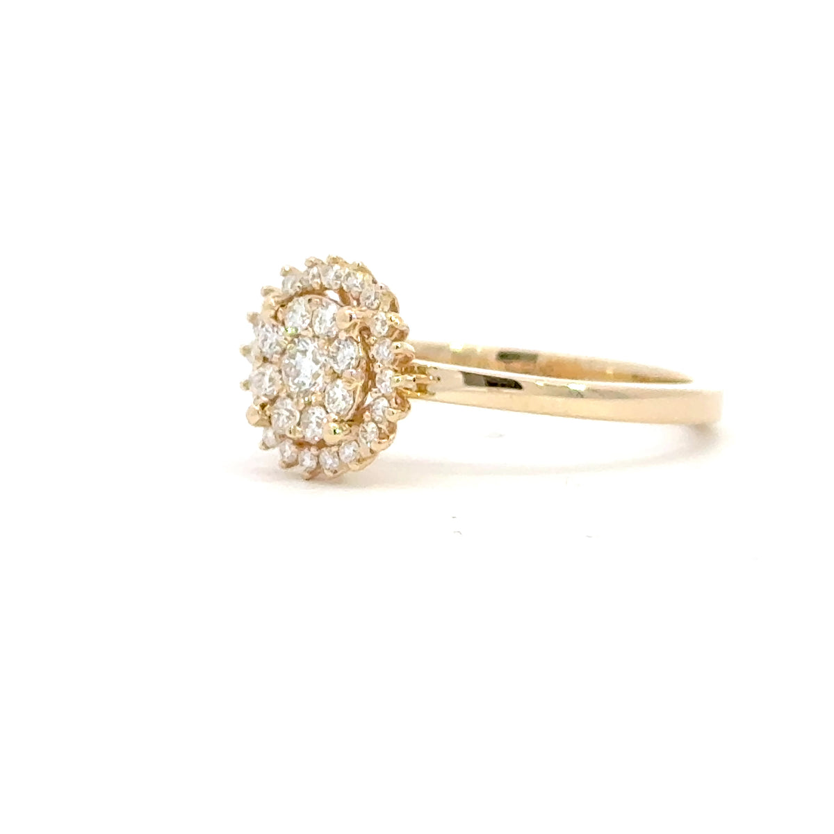 14 kt. Diamant ring, guld, 0,35ct TW/SI - 40-22622