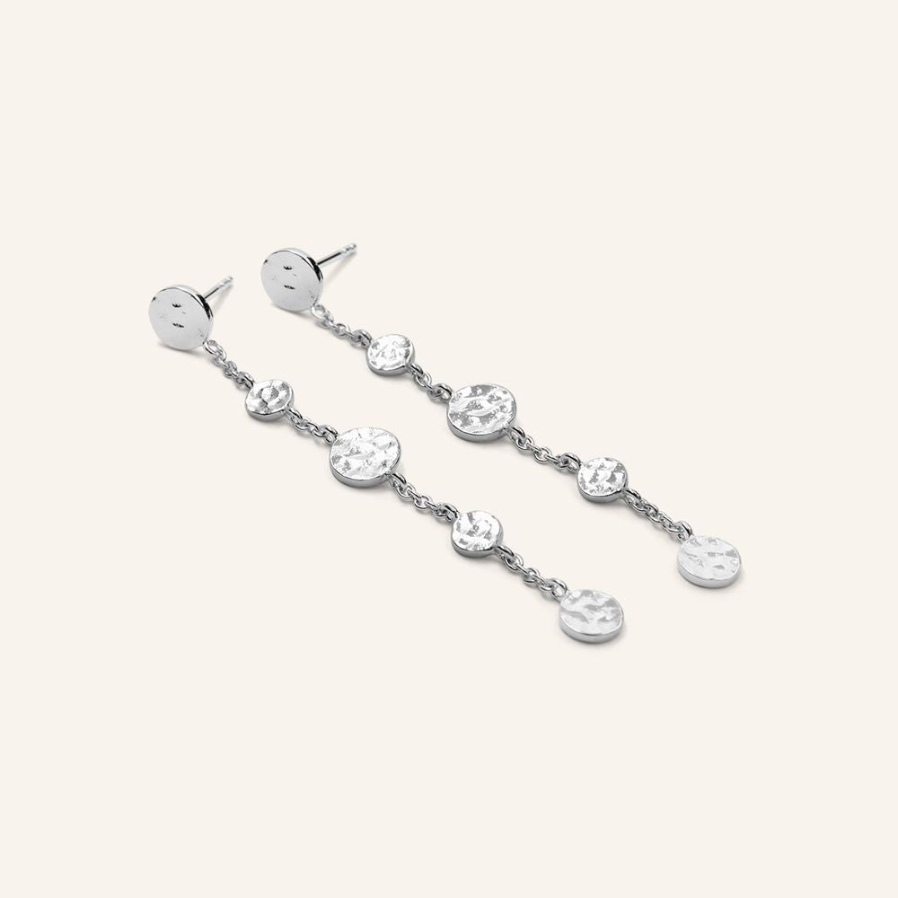 Pernille Corydon-Dot Earrings ørehænger forsølvet messing 55mm - Model: E-767-bsp