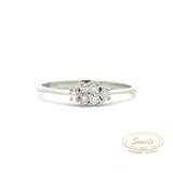 Lund of Copenhagen - 14 kt hv.guld ring med diamant, 0,18ct w/si - Model: 6072321-0,18