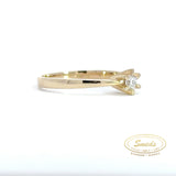 Amore - 14 kt. Guldring med diamant 0,15ct tw/si - Model: 40-22584
