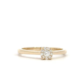 14kt Ring med diamant 0,14 ct w/si - 40-22623