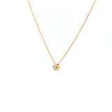 14 kt. Guldhalskæde med diamant vedhæng - med 0,05ct tw/si brillant - Model: 20-22165