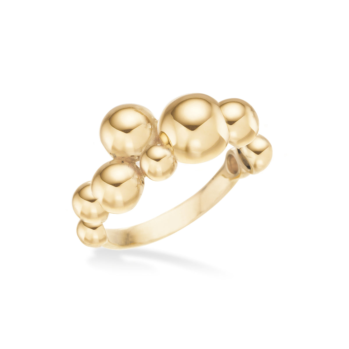 Scrouples - 8 kt. guldring med kugler - Model: 712993