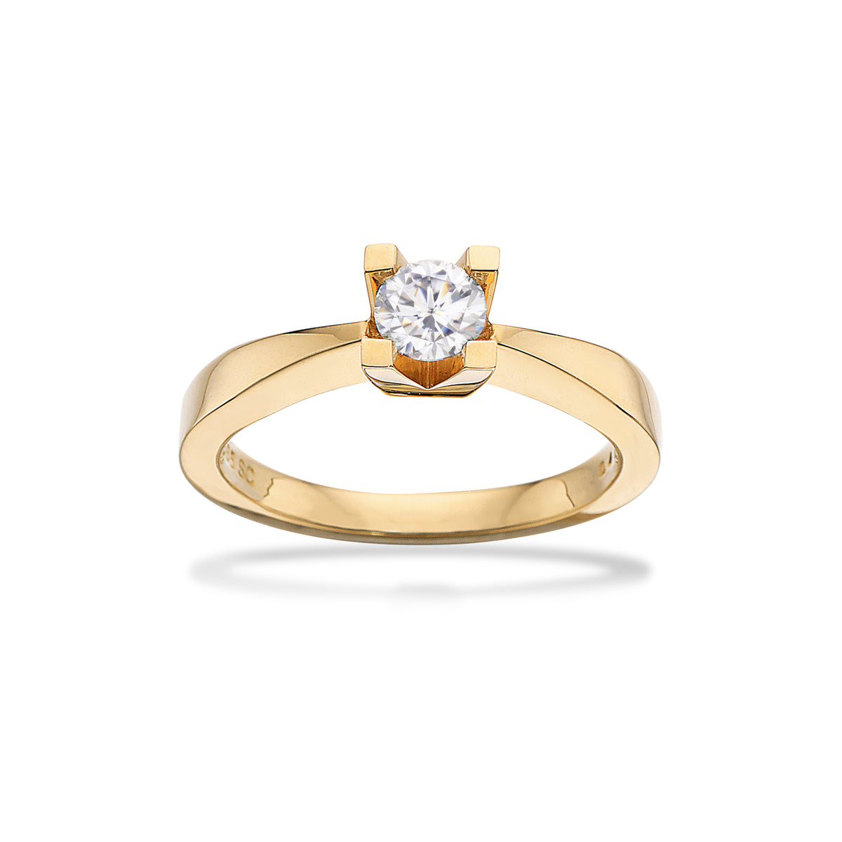 Scrouples - Kleopatra ring rødguld 0,40 W/SI 14 kt - Modelnr.: 7135,40