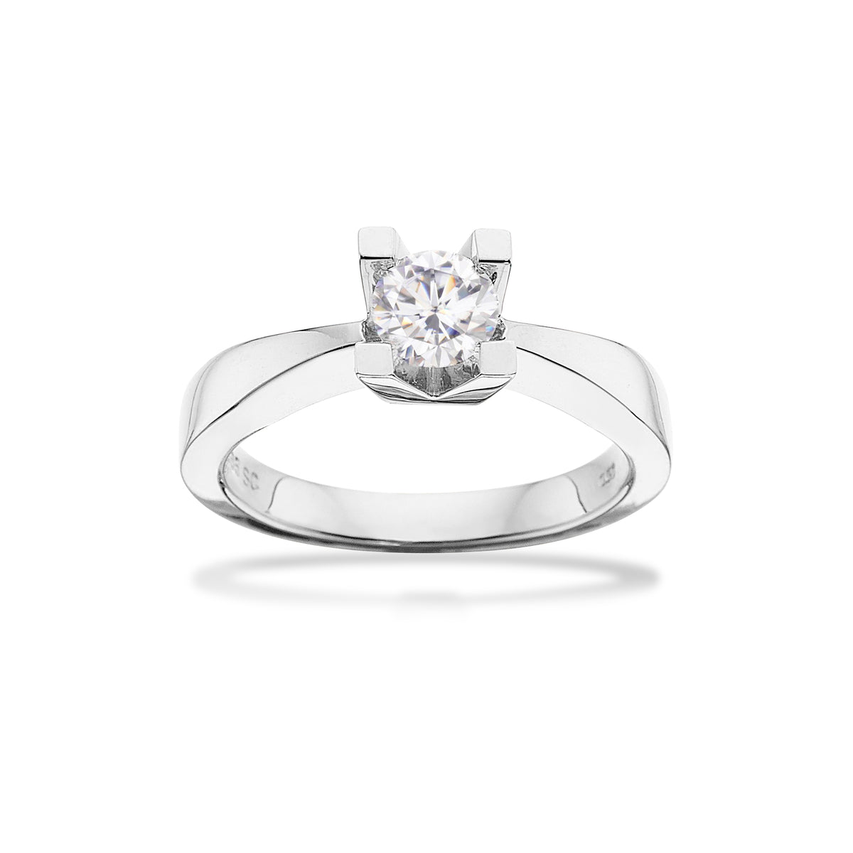 Scrouples - Kleopatra hvidguld ring 0,50 W/SI 14 kt - Modelnr.: 7136,50