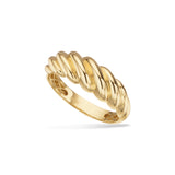 Scrouples - 8 kt guldring med snoet design- Model: 714283