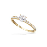 Scrouples - 8 kt guldring med hvid cubic zir - Model: 714883
