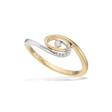 Scrouples - 8 kt guldring med syntetiske zirkoner - Model: 715484