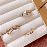 Scrouples - 8 kt guldring med syntetiske zirkoner - Model: 715484