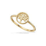 Scrouples - 8 kt guldring med livetstræ - Model: 715503