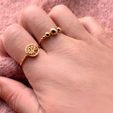Scrouples - 8 kt guldring med livetstræ - Model: 715503
