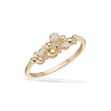 Scrouples - 8 kt guldring med syntetiske zirkoner - Model: 715543