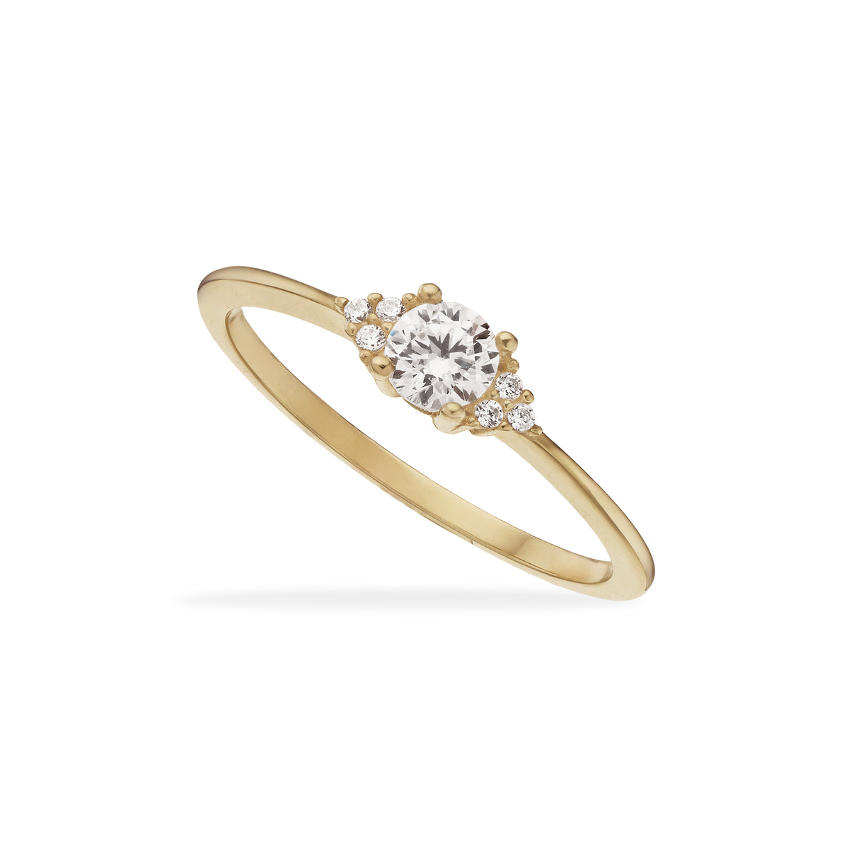 Scrouples - 8 kt. guld ring med cubic zirkon - Model: 716233