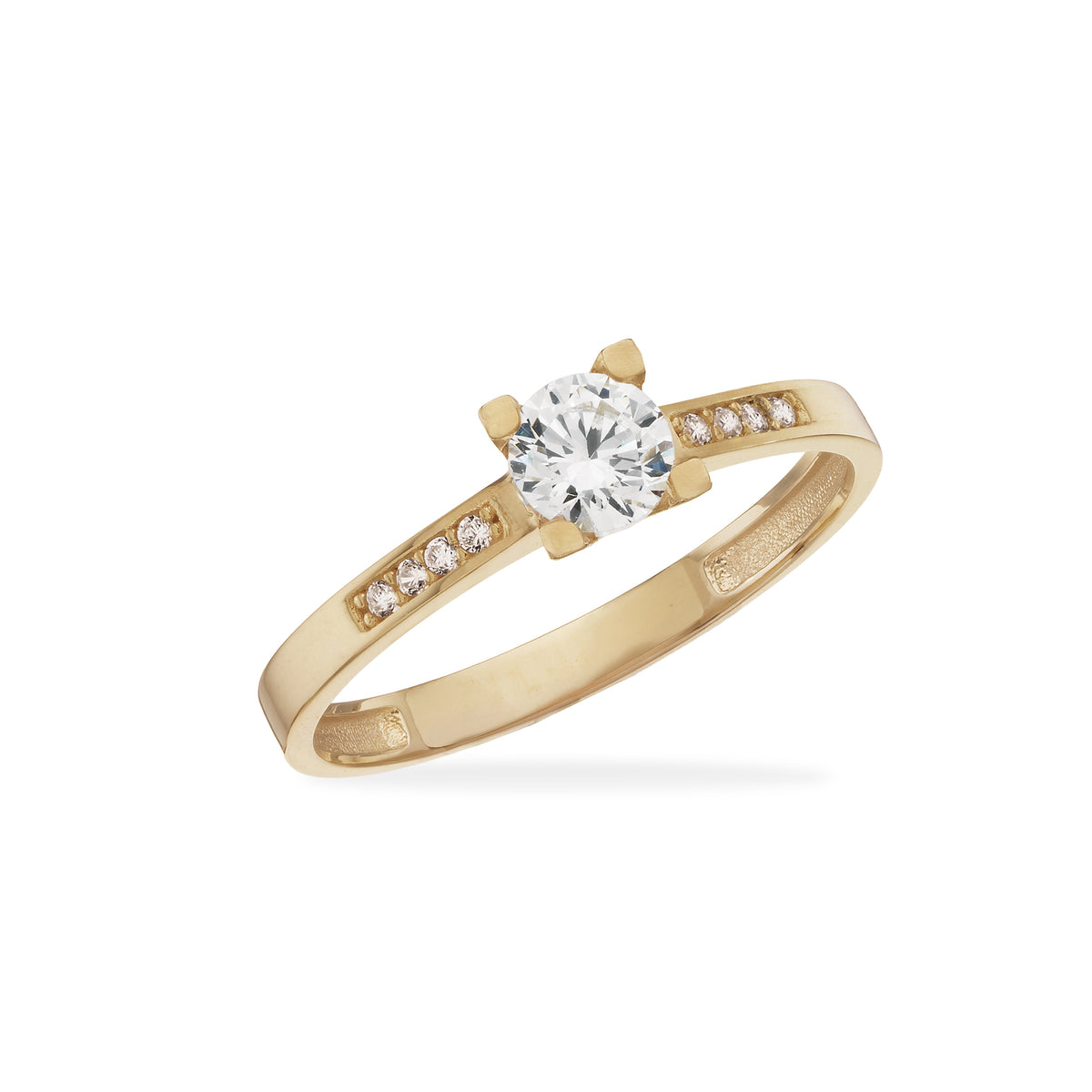 Scrouples - 8 kt. guld ring med cubic zirkon - Model: 716243