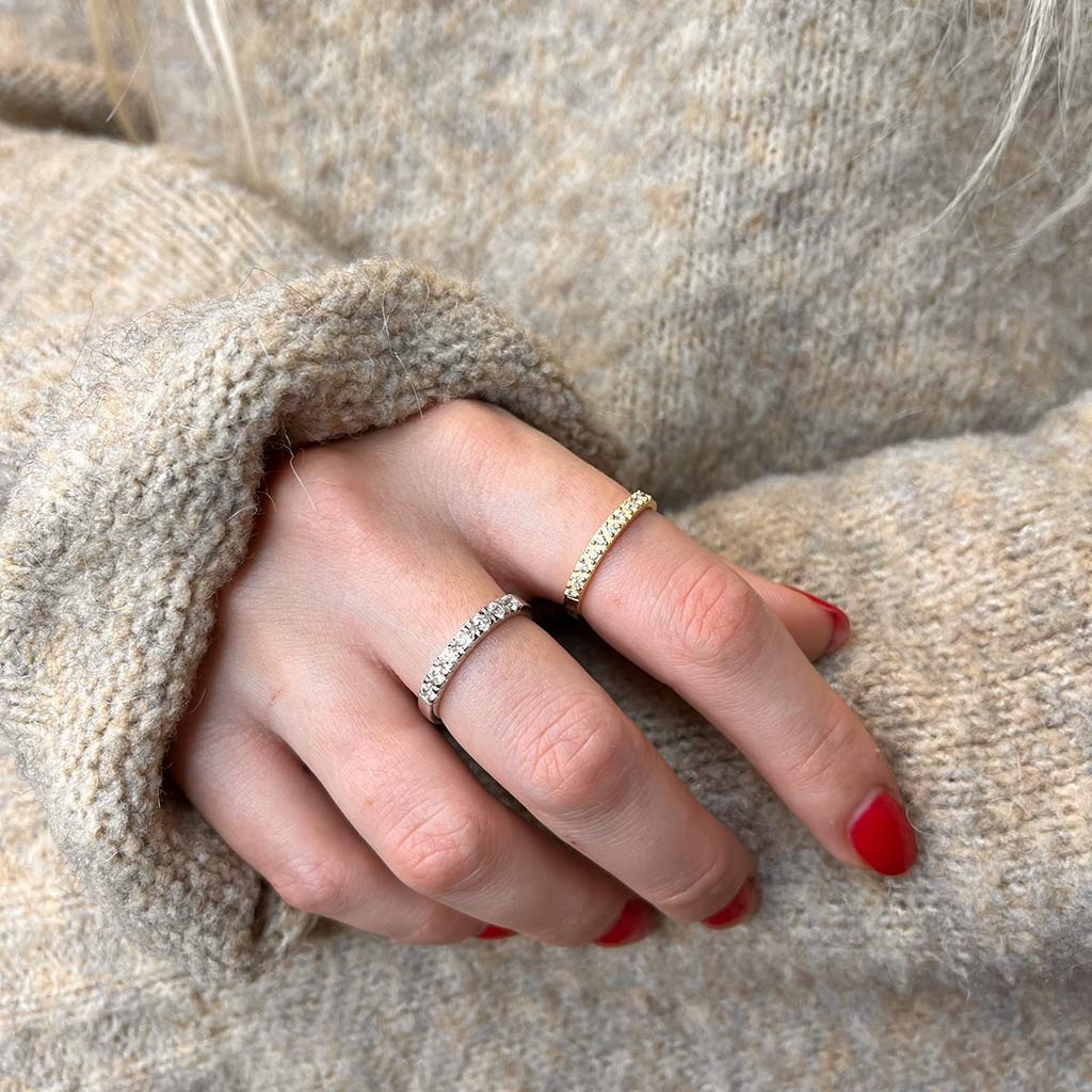 Scrouples - Soho ring, sølv med syntetiske zirkoner - Model: 725332