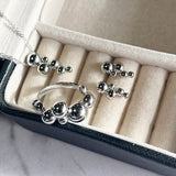Scrouples - Sølv ring kugler - Model: 727212