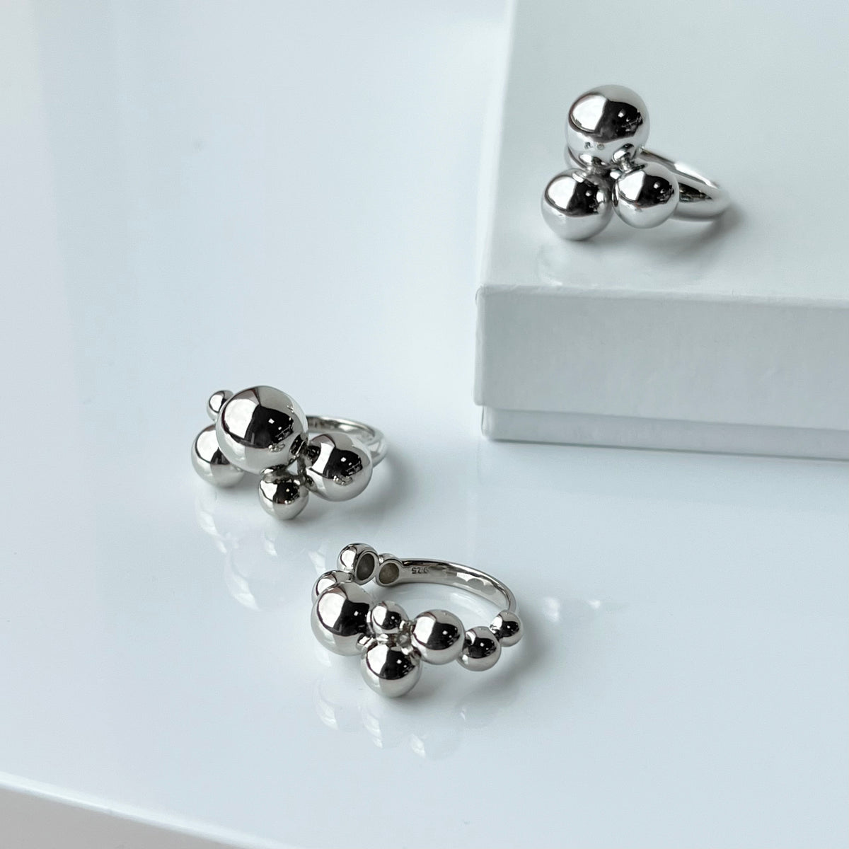 Scrouples - Sølv ring kugler - Model: 727212