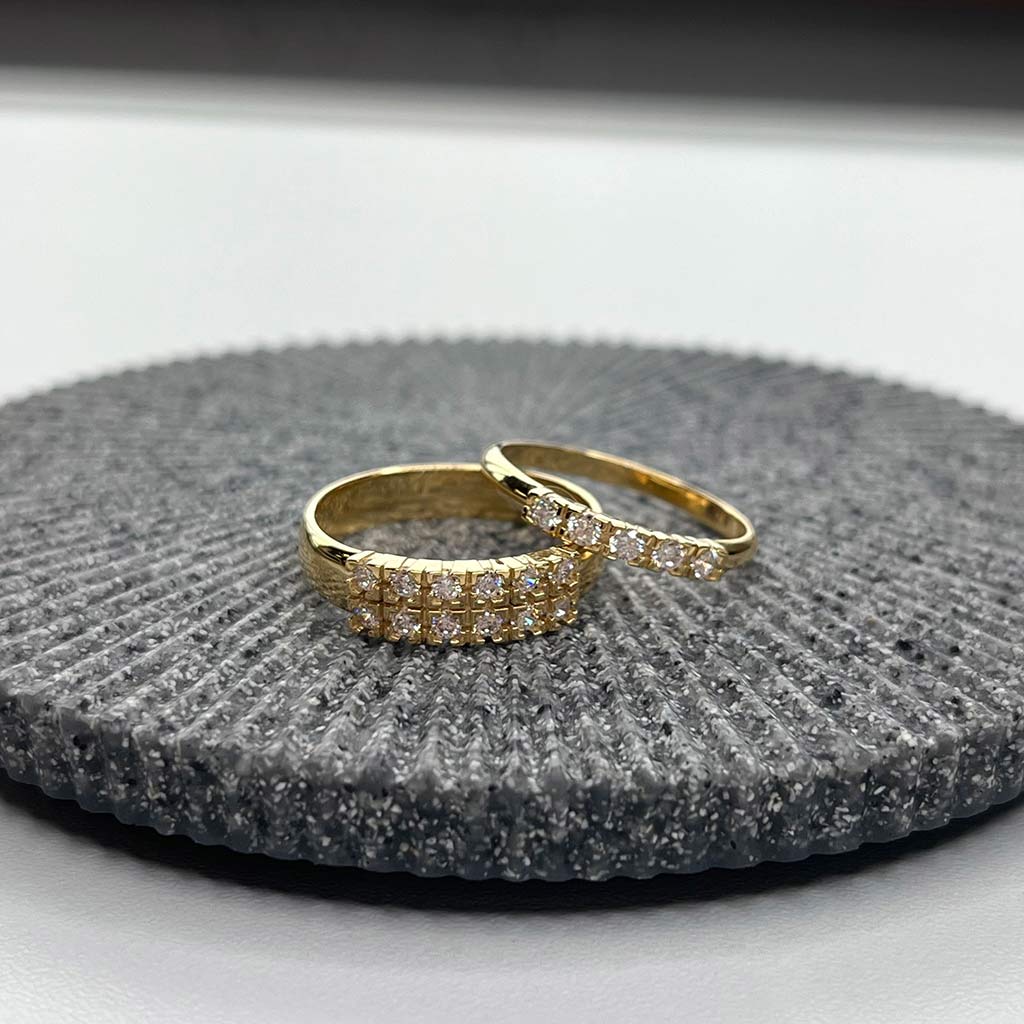 Scrouples - Soho ring, forgyldt sølv med syntetiske zirkoner - Model: 727462