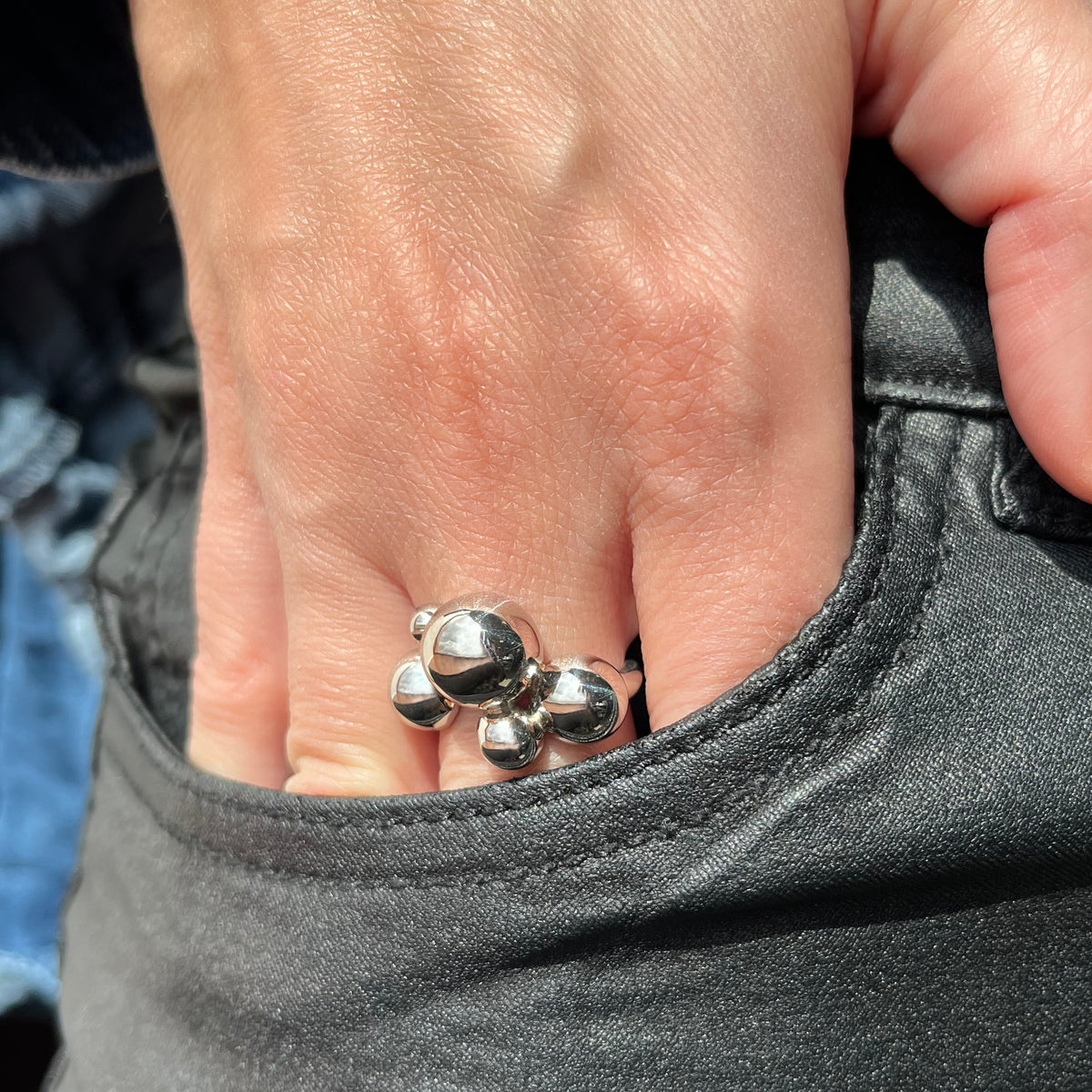 Scrouples - Sølv ring med kugler - Model: 728462