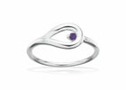 Scrouples - Sølv ring med lilla syntetisk zirkon - Model: 728732