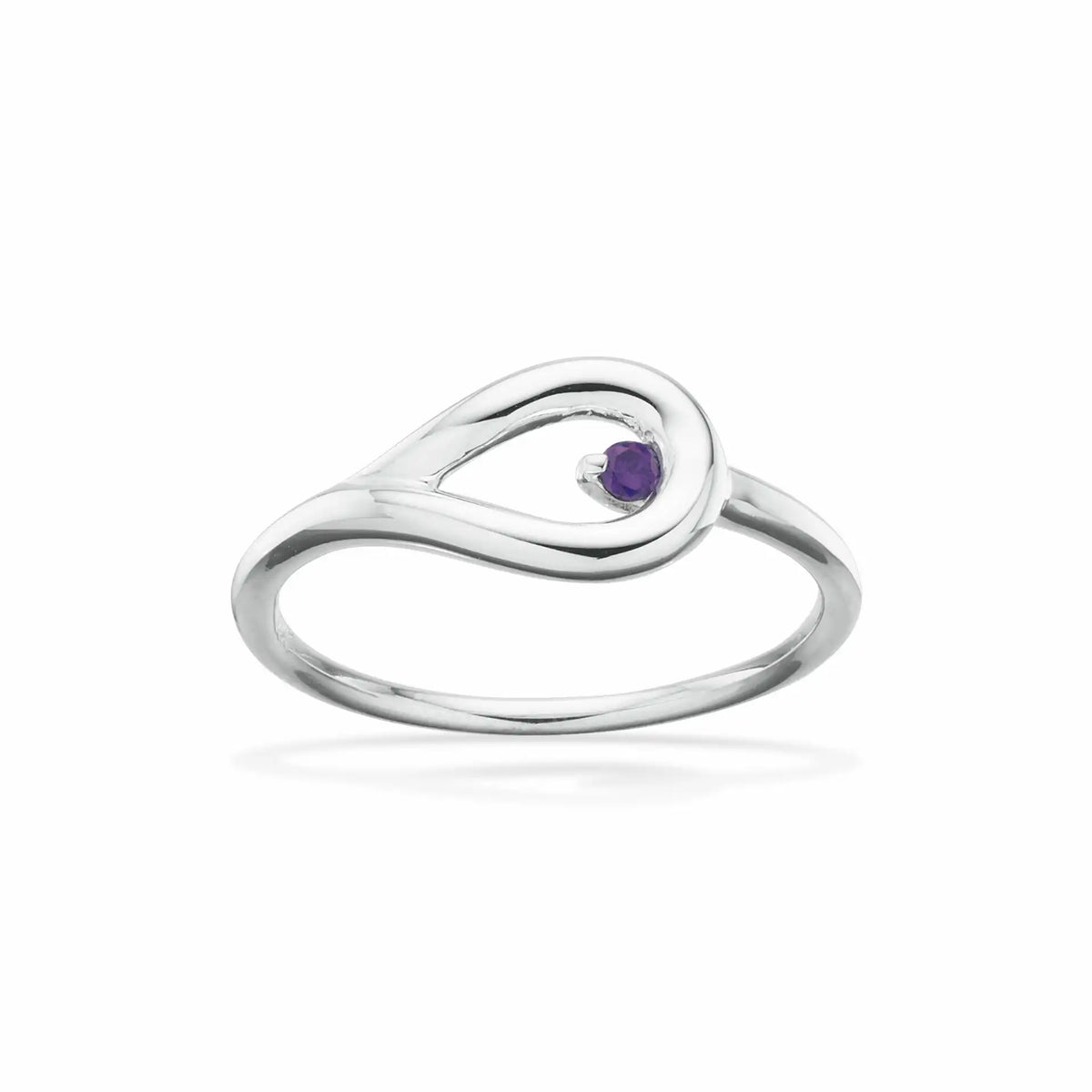 Scrouples - Sølv ring med lilla syntetisk zirkon - Model: 728732