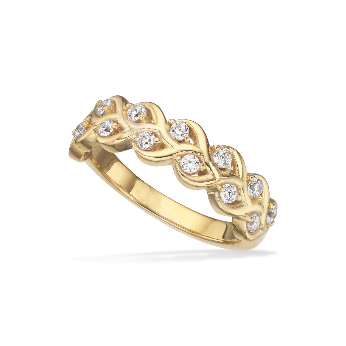 Scrouples - Ring, forgyldt sølv med syntetiske zirkoner - Model: 729652
