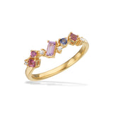 Scrouples - Soho ring, forgyldt sølv med syntetiske zirkoner - Model: 729972