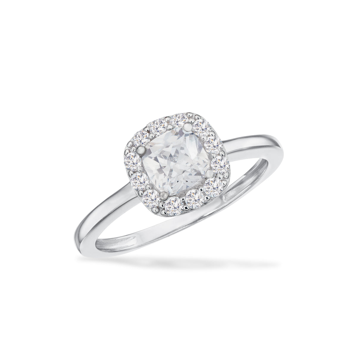 Scrouples - Ring roset cubic zir. sølv rh.- Model: 730812