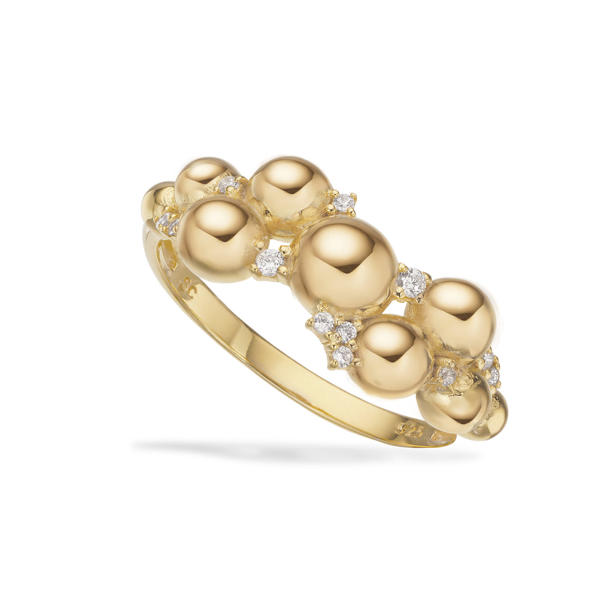 Scrouples -Ring kugler cubic zir. sølv fg - Model: 731152