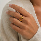 Scrouples -Forgyldt sølv ring med cubic zir. - Model: 731412