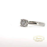 Amore - 14 kt. Diamant Hvidguld ring med 0,25ct w/si - Model: 40-22599
