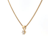 14kt Guld vedhæng- m. 0,13ct tw/si brillant - 20-22148