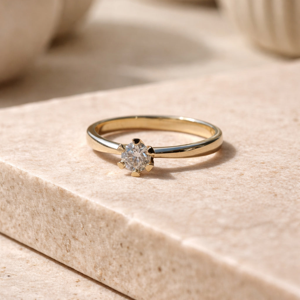 Scrouples - Vida ring rødguld 0,20 W/P1 8 kt - Model: 7813,20