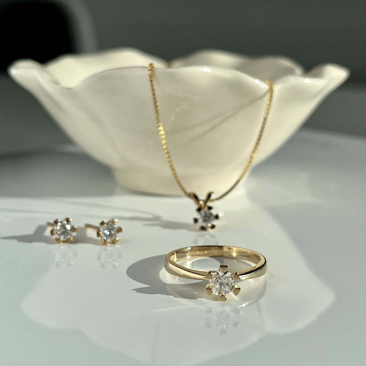 Scrouples - Vida ring rødguld 0,25 W/P1 8 kt - Model: 7813,25