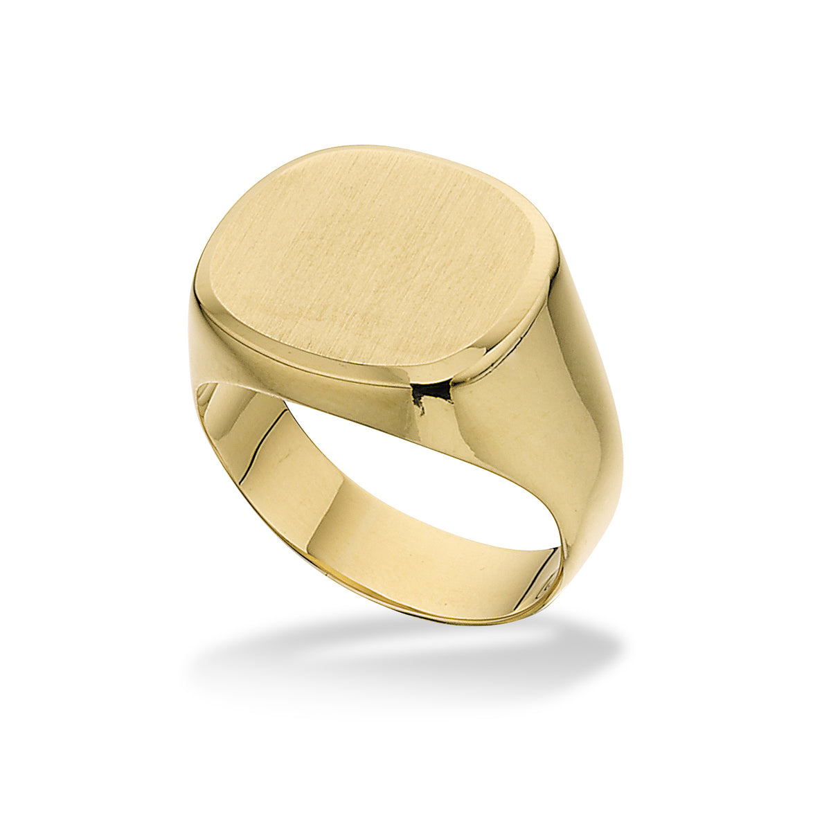 Scrouples - 8 kt. guld herre ring med plade - Model: 790513