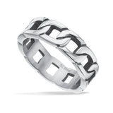 Scrouples - Herre ring rustik overflade stål - Model: 791661